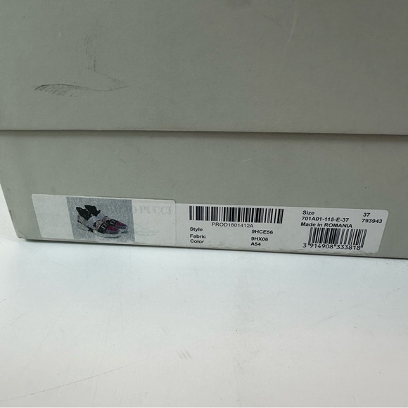 Emilio Pucci Pink and Purple City Up Sneakers - Picture 6 of 8